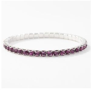 Touchstone Crystal by Swarovski February Birthstone Bracelet